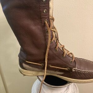 Sperry Brown Leather Kids Boots
